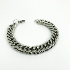 Pulseira Aço Inox Grumet Dupla Grande