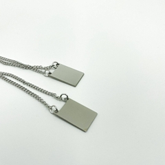 Gargantilha Aço Inox Escapulário Maciço Laser - Sanferlam