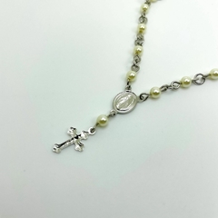 Pulseira Aço Terço Pérolas Nsa. Sra. Graças - comprar online