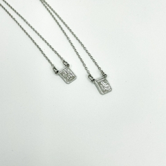 Gargantilha Aço Inox Escapulário Pequeno Liso - Sanferlam