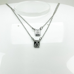 Gargantilha Aço Inox Escapulário Pequeno Liso na internet