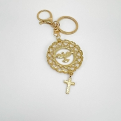 Chaveiro Espírito Santo Mandala Coração Com Strass na internet
