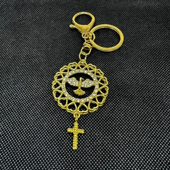 Chaveiro Espírito Santo Mandala Coração Com Strass - comprar online