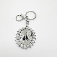 Chaveiro Nsa. Sra. Aparecida Escudo Com Pérolas