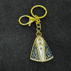 Chaveiro Nsa. Sra. Aparecida Manto Azul Com Strass - comprar online