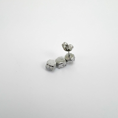Brinco Aço Inox Zirconia 6mm Triplo - loja online