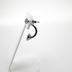 Brinco Aço Inox Piercing Zirconia na internet