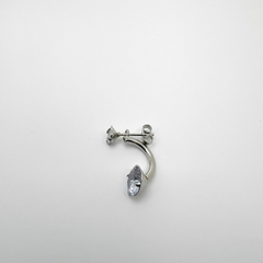 Brinco Aço Inox Piercing Zirconia - comprar online