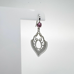 Brinco Aço Inox Gancho Zirconia E Fotocorrosão Português - Sanferlam