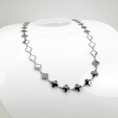 Gargantilha Aço Inox Van Cleef Inteira
