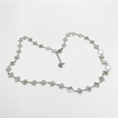 Gargantilha Aço Inox Van Cleef Inteira - comprar online