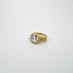 Anel F18k Zirconia Oval na internet