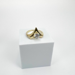 Anel F18k Mulher Maravilha Com Zirconia - Sanferlam