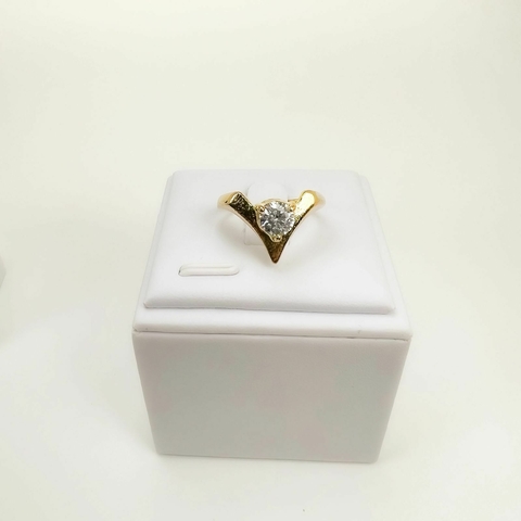 Anel F18k Mulher Maravilha Com Zirconia