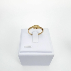 Anel F18k O Cravejado Zirconias