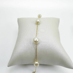 Pulseira F18k Pérolas Formato Natural - comprar online