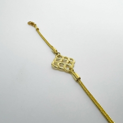 Pulseira F18k Rabo Rato Pingente Trançado na internet
