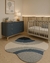 Tapete Quarto Infantil Orgânico| Econyl | Azul e Cinza | Coleção Kurve - comprar online