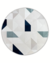 Tapete Optik | REDONDO | Fundo Off-White, detalhes em Azul Marinho, Verde Claro e Natural - comprar online
