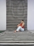 Imagem do Tapete de Faixas Finas | Veludo Preto e Off-White