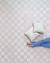 Tapete Quadradinhos | Veludo Rosa bebê e Off-White na internet