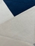 Tapete Optik | REDONDO | Veludo Off-White com detalhes em Azul Marinho, Azul Petróleo, Granito, Rosé Gold e Bege Gold - loja online