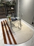 Imagem do Tapete Paar | Semi-Oval | Veludo Off-White e Terracota
