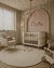 Tapete Quarto Infantil Redondo | Econyl | Off-White | Liso - comprar online