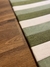 Tapete Sala Retangular | Verde e Off-White | Coleção Faixas - Revenda Tapetes São José