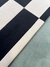 Tapete Faixas | Alternadas | Veludo Preto e Off-White - loja online