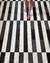 Tapete Faixas | Alongadas | Veludo Grafite e Off-White - comprar online