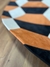 Tapete 3D | Redondo | Veludo Off-White, Preto e Terracota - loja online