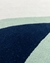 Tapete Rio-Açu | Nylon | Bordas Orgânicas | Azul Marinho, Verde Escuro, Verde e Prata Econyl na internet