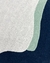 Tapete Rio-Açu | Nylon | Bordas Orgânicas | Azul Marinho, Verde Escuro, Verde e Prata Econyl - loja online