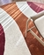 Tapete Wave | REDONDO | Nylon | Cobre, Vinho, Off-White e Terracota Econyl