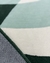 Tapete Íris | Bordas Arredondadas | Nylon | Verde Escuro, Prata, Off-White e Menta Econyl