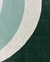 Tapete Íris | Bordas Arredondadas | Nylon | Verde Escuro, Prata, Off-White e Menta Econyl - loja online