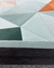 Tapete Optik | Veludo Verde Claro com detalhes em Verde, Tijolo e Bege