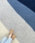Tapete Rainbow | Nylon | Azul Marinho, Azul Petróleo, Prata e Off-White Econyl - loja online