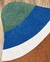 Tapete Kurve® | Bordas Orgânicas | Bouclé Capri Verde Escuro, Natural, Cinza, Terracota e Azul Royal (efeito estonado) na internet