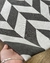 Tapete Sala Retangular | Granito e Grafite | Coleção Chevron - comprar online