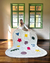 Tapete Ludic | Bordas Orgânicas | Nylon | Off-White, Amarelo, Uva, Azul Petróleo, Verde Escuro e Pink Econyl - comprar online