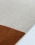 Tapete Wave | Bordas Arredondadas | Bouclé Capri Terracota, Bege, Cinza e Bouclé Atenas Azul Marinho