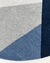 Tapete Íris | REDONDO | Nylon | Azul Marinho, Azul Petróleo, Cinza e Prata Econyl - loja online
