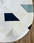 Tapete Optik | Orgânico | Veludo Off-White, detalhes em Azul Marinho, Verde Claro e Natural - loja online