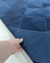 Tapete Triângulos | Veludo Azul Marinho - loja online