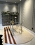 Tapete Paar | Semi-Oval | Veludo Off-White e Terracota - comprar online