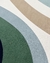 Tapete Kurve® | Bouclé Capri Terracota, Uva, Natural, Caqui, Azul e Verde Escuro e Bouclé Atenas Vinho, Verde Claro e Azul Marinho - loja online