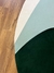 Imagem do Tapete Dan | Bordas Orgânicas | Off-White, Verde, Verde Claro , Taupe e Azul Marinho