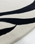 Tapete Vênus | Nylon | Bordas Orgânicas | Off-White e Preto Econyl